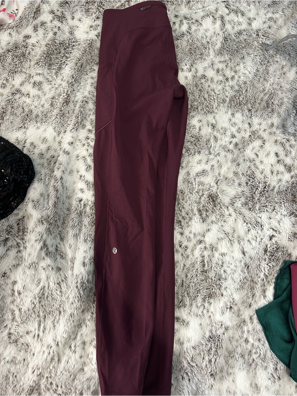 lululemon Deep Burgundy High-Rise Workout Leggings